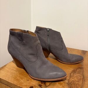 Frye Charcoal Ankle Booties